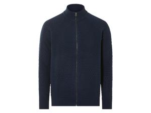LIVERGY Gebreide heren trui (Blauw, L)