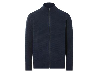 LIVERGY Gebreide heren trui (Blauw, L)