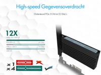 ICY BOX IB-PCI214M2-HSL interfacekaart/-adapter Intern M.2 - thumbnail