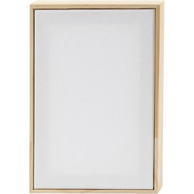 Creativ Company Gespannen canvas met lijst, afm 15,8x23,8 cm, 280 gr, wit, 10 stuk/ 1 doos