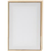 Creativ Company Gespannen canvas met lijst, afm 15,8x23,8 cm, 280 gr, wit, 10 stuk/ 1 doos