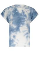 NoBell Meisjes t-shirt tie dye - Kasis - Denim sea