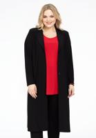 Yoek Blazer extra lang | Zwart | Maat 54/56