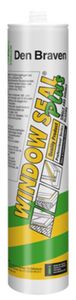 Zwaluw beglazingskit Windowseal P bruin (310ml)