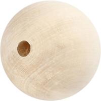 Creativ Company Houten kraal, d 80 mm, gatgrootte 12 mm, 1 stuk