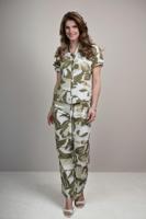 Elvira Casuals Trouser Mira E2 26-028 Broek 1071 Green Desert Flower