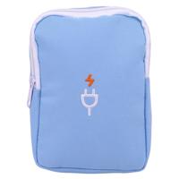 Draagbare multifunctionele Reisetui kabel Power Bank package koffer (blauw)