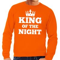 Oranje King of the night sweater heren - thumbnail