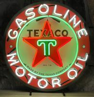 Texaco Logo Neon Verlichting 60 cm - Rood, Wit, Groen