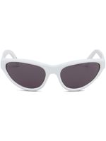 Marni Eyewear lunettes de soleil Maverick à monture papillon - Blanc