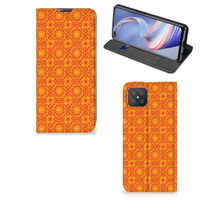 OPPO Reno4 Z 5G Hoesje met Magneet Batik Oranje - thumbnail