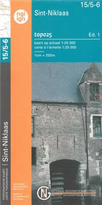 Wandelkaart - Topografische kaart 15/5-6 Topo25 Sint Niklaas - Temse - Bornem | NGI - Nationaal Geografisch Instituut Wandelkaart - Topografische kaart 15/5-6 Topo25 Sint Niklaas - Temse - Bornem | NGI - Nationaal Geografisch Instituut