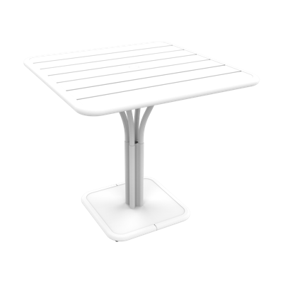 Fermob Luxembourg tuintafel kolom 80x80 cm Cotton White