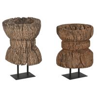 Decoratieve figuren Home ESPRIT Zwart Donkerbruin Uniek stuk