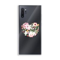GRL PWR Flower: Samsung Galaxy Note 10 Plus Transparant Hoesje