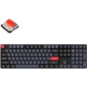 Keychron K5 Pro toetsenbord Universeel USB + Bluetooth QWERTY Amerikaans Engels Zwart, Grijs, Rood