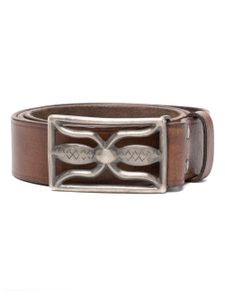 Polo Ralph Lauren ceinture Hawkins en cuir - Marron