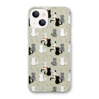 Katten: iPhone 13 mini Transparant Hoesje