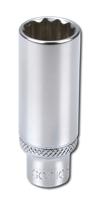 Dop 1/4", 12-kant lang 12mm 2185012 Dop 1/4", 12-kant lang 12mm 2185012
