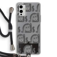 Cats: OnePlus 9 Transparant Hoesje met koord