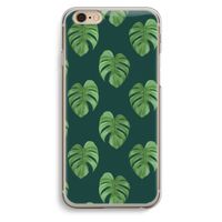 Monstera leaves: iPhone 6 / 6S Transparant Hoesje