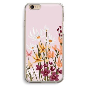 Painted wildflowers: iPhone 6 / 6S Transparant Hoesje