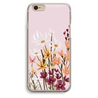 Painted wildflowers: iPhone 6 / 6S Transparant Hoesje