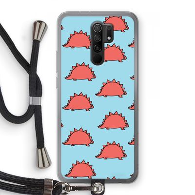 Dinosawrr: Xiaomi Redmi 9 Transparant Hoesje met koord