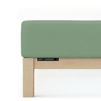 Schlafgut Schlafgut Soft Contact Jersey Flanel Hoeslaken L - 140x200 - 160x200 665 Green Mid