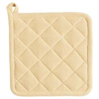 Linen&More pannenlap indi pampas 20x20 cm geel