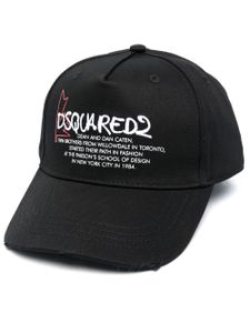 DSQUARED2 casquette à logo brodé - Noir