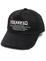 DSQUARED2 casquette à logo brodé - Noir - thumbnail