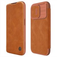 iPhone 15 Pro Max Nillkin Qin Pro Flip Cover - Bruin