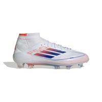 adidas F50 Elite Mid Gras Voetbalschoenen (FG) Wit Blauw Rood - thumbnail