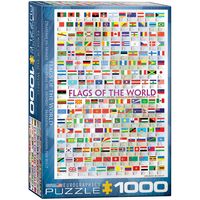 Legpuzzel Flags of the world - vlaggen van de Wereld | Eurographics - thumbnail