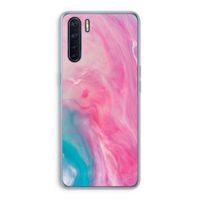 Roze explosie: Oppo A91 Transparant Hoesje