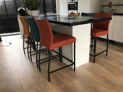 Set van 6 leren barstoelen - verschillende kleuren leer - Echt leer, Modern, ontdek de vele Leersoorten en Kleuren bij ShopX
