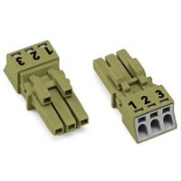 WAGO 890-263/073-000 Netstekker 890 Bus Totaal aantal polen: 3 16 A Lichtgroen 50 stuk(s)