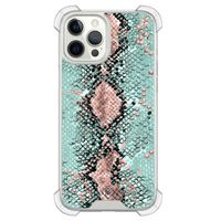iPhone 12 (Pro) shockproof hoesje - Snake pastel iPhone 12 (Pro) shockproof hoesje - Snake pastel