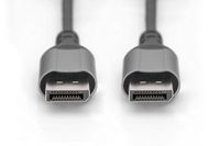 Digitus DB-340105-020-S DisplayPort Adapter [1x DisplayPort stekker - 1x DisplayPort stekker] Zwart Afgeschermd, Rond 2 m - thumbnail