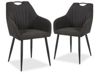 Set van 2 stoelen RIMAPA antraciet - thumbnail