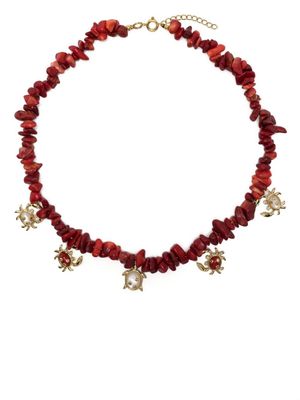 Eshvi collier à breloques Sea Animal - Rouge