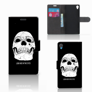 Telefoonhoesje met Naam Sony Xperia Z3 Skull Eyes