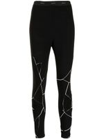 Yohji Yamamoto legging à découpes - Noir - thumbnail