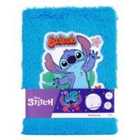 Canenco Stitch pluche notitieboek lichtblauw