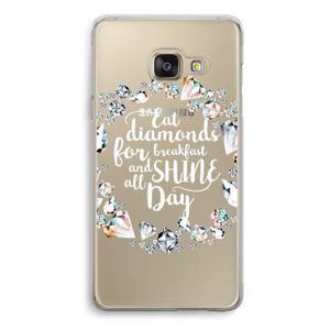 Diamonds: Samsung A3 (2017) Transparant Hoesje