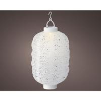 Lumineo Led solar lantaarn ø20-h30cm wit