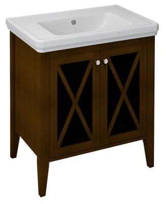 Wastafelmeubel Sapho Cross Mahonie Hout 70x81x47 cm