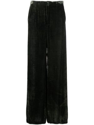 Gentry Portofino pantalon ample à effet velours - Vert