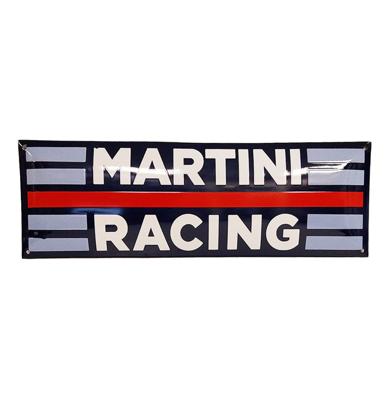 Martini Racing Logo Emaille Bord - 60 x 20cm